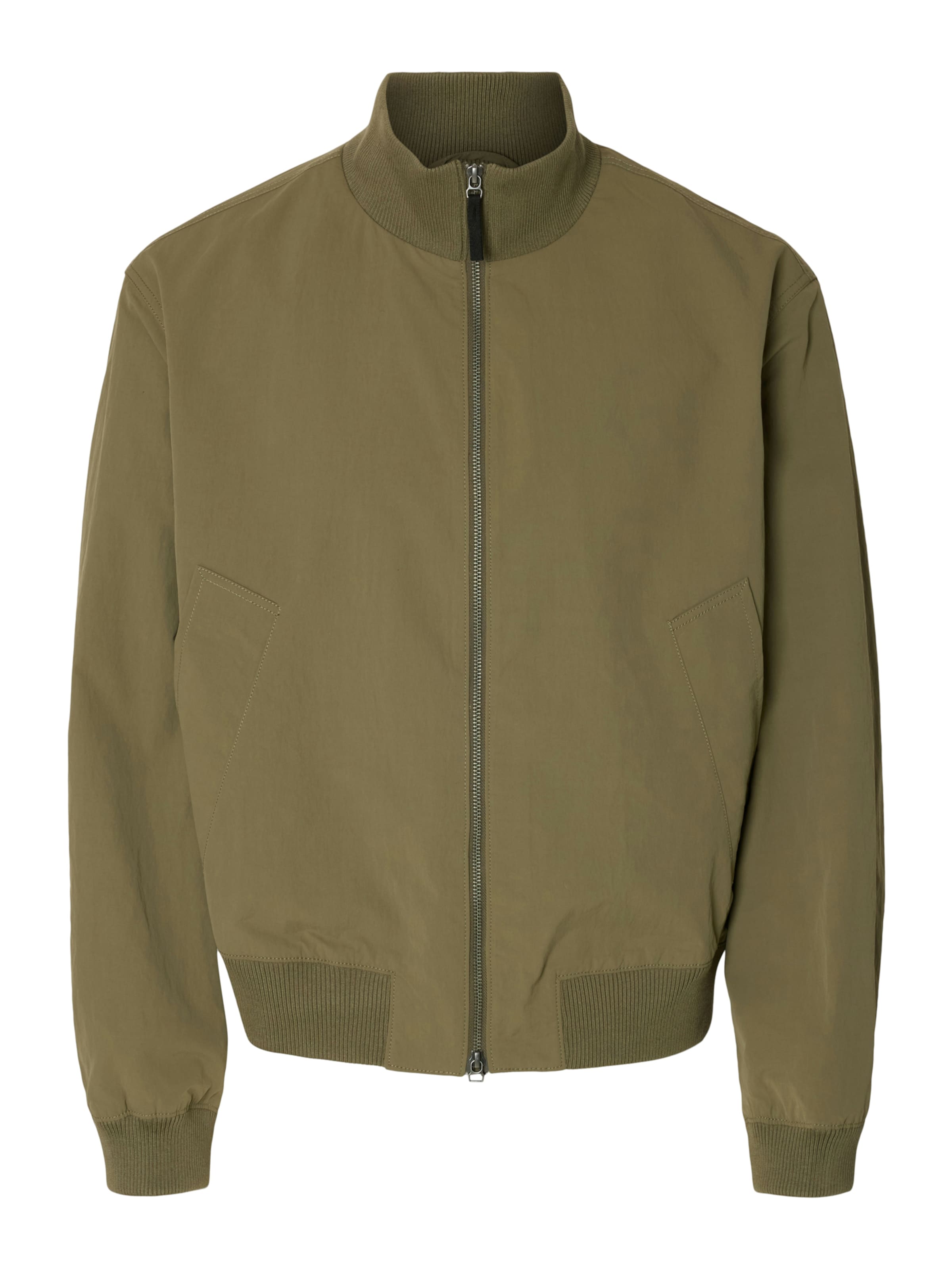 SELECTED Φθινοπωρινό και ανοιξιάτικο μπουφάν 'SLHDYLAN' σε πράσινο: μπροστά