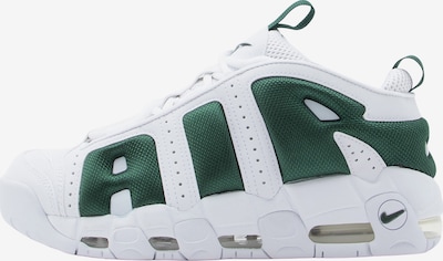 Nike Sportswear Zemie brīvā laika apavi 'Air More Uptempo', krāsa - tumši zaļš / balts, Preces skats