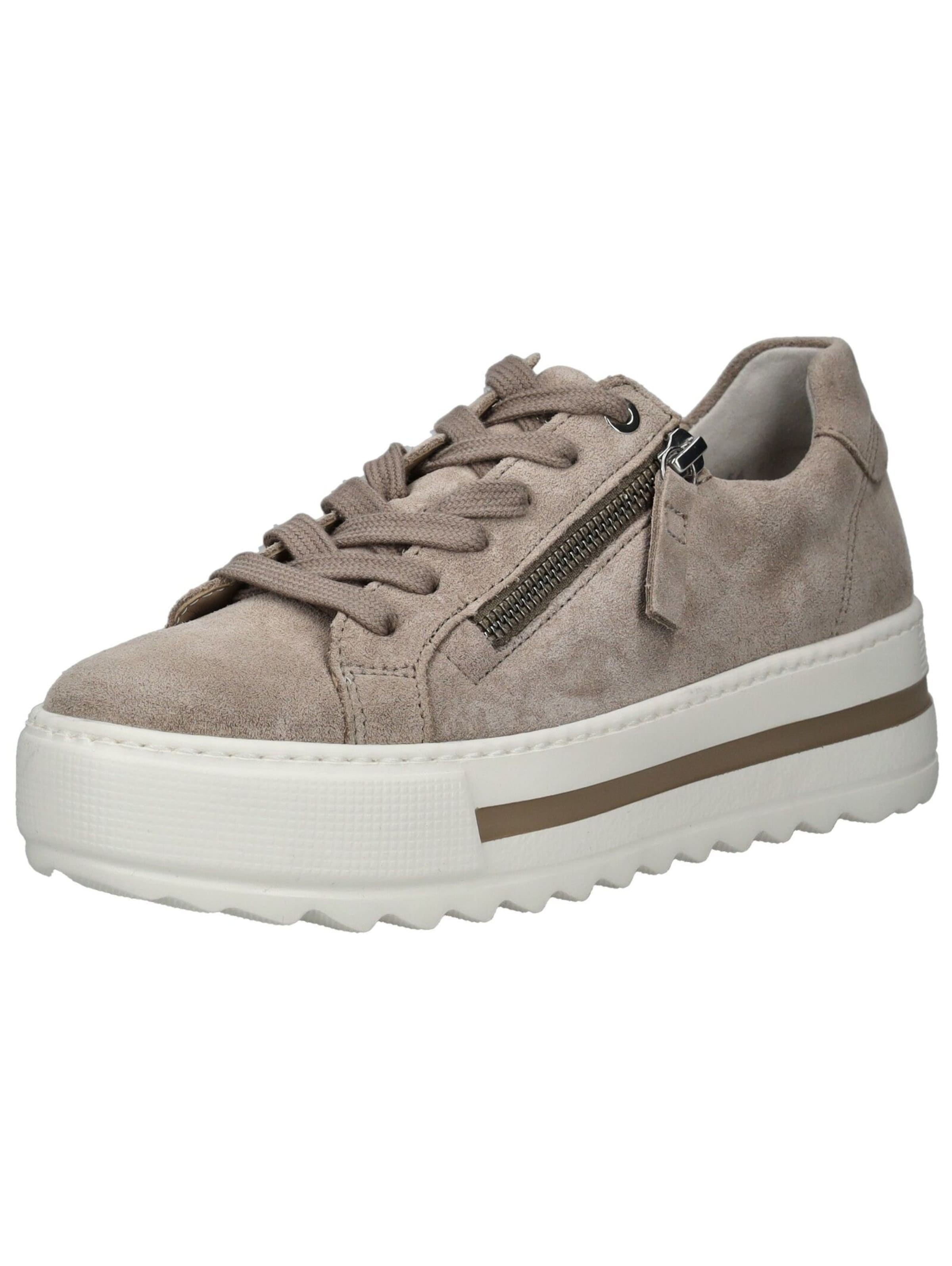 GABOR Platform trainers in Beige: front