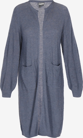 DreiMaster Vintage Gebreid vest 'Comfy' in Grijs: voorkant