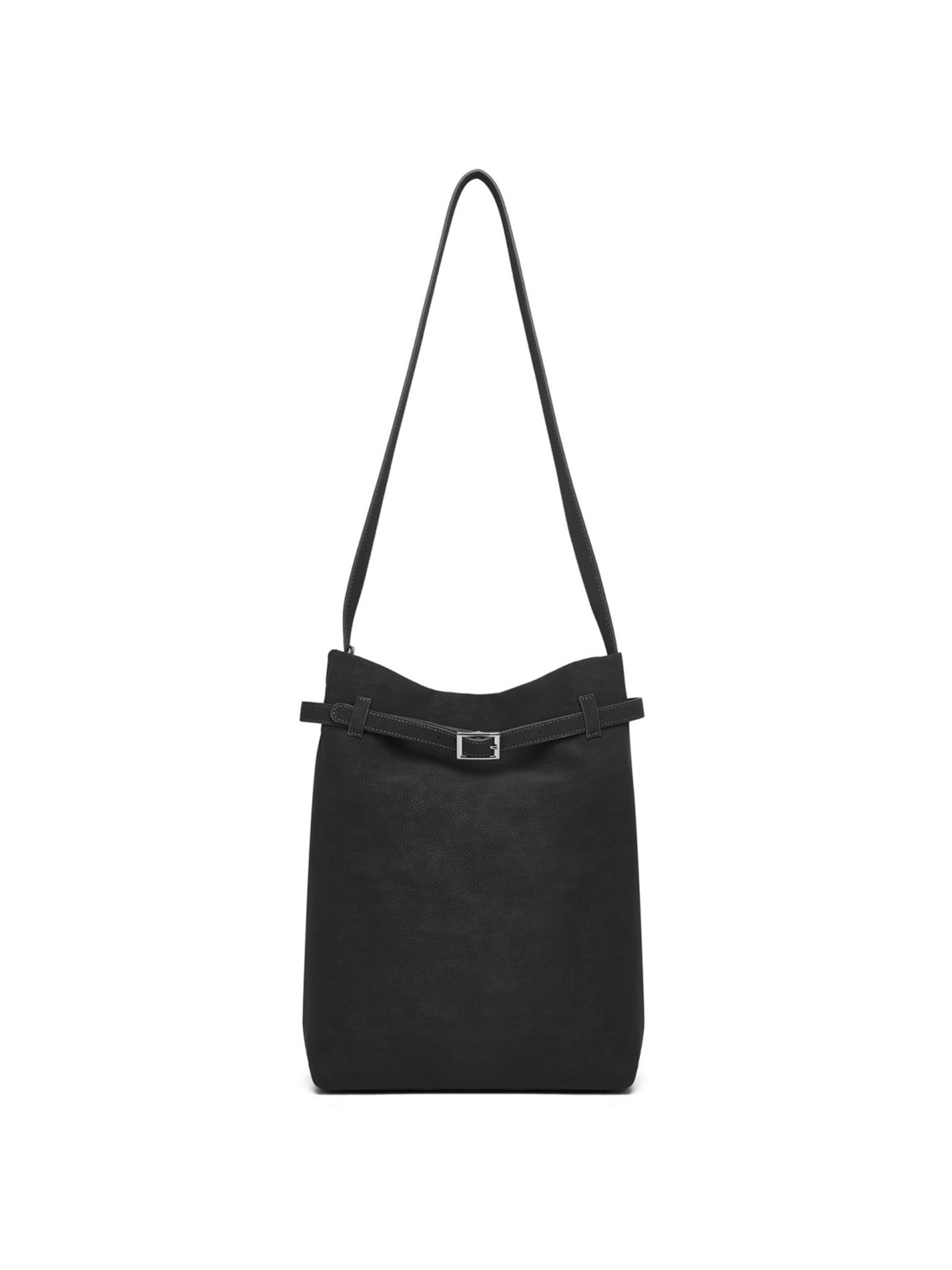 Miss Lulu Shoulder Bag in Black: front
