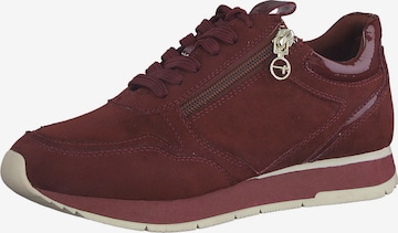 TAMARIS Sneakers laag in Rood: voorkant