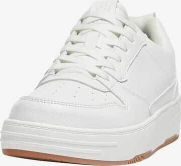 Pull&Bear Platform trainers in White: front