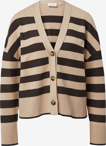 COMMA Gebreid vest in Beige: voorkant