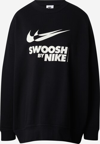 Nike Sportswear Sweatshirt in Zwart: voorkant