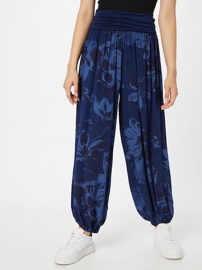 Pantaloni largi 'Jasmin' Hailys pe bleumarin / azuriu, Vizualizare model