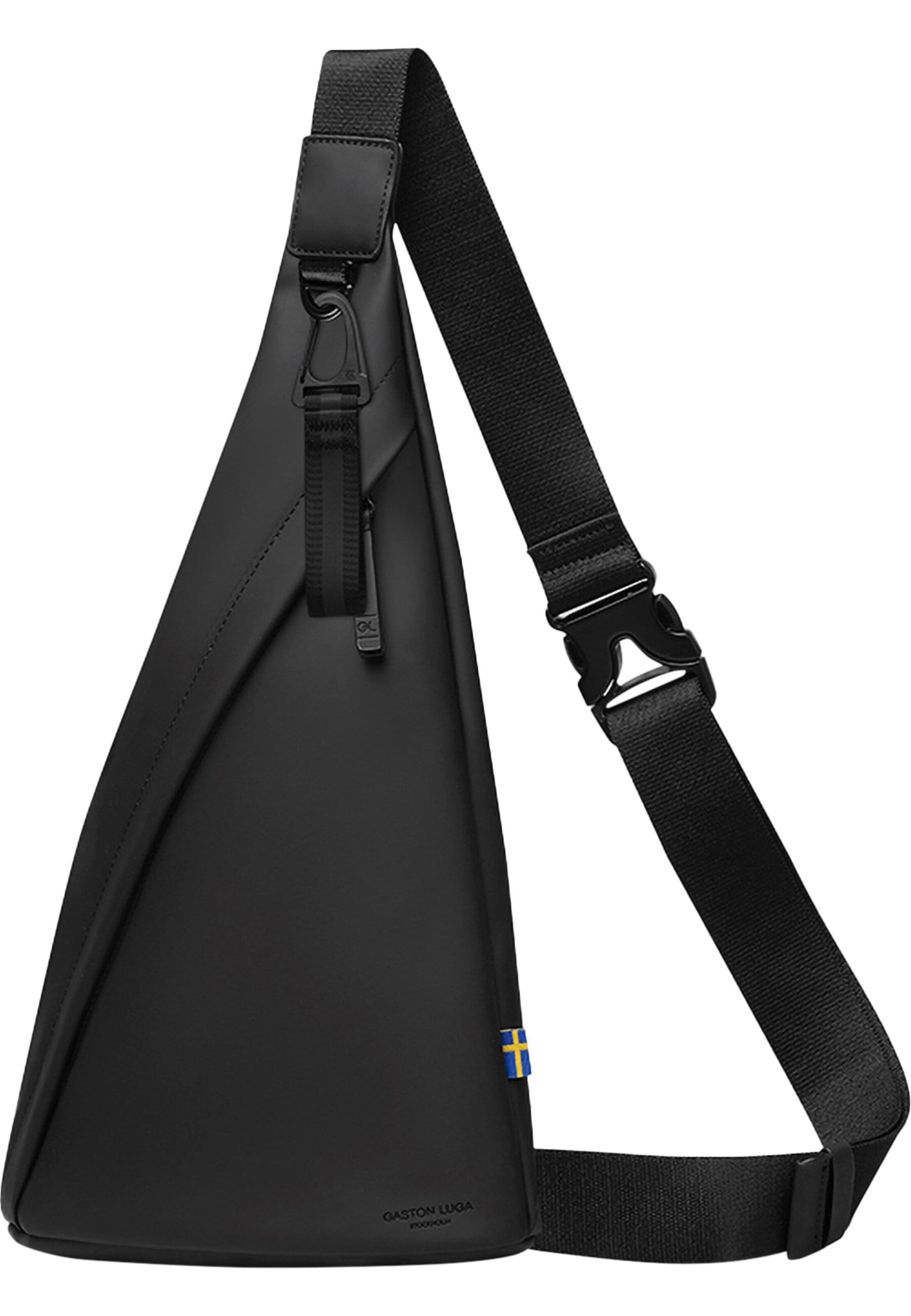 Gaston Luga Schoudertas 'Spläsh' in Zwart: voorkant