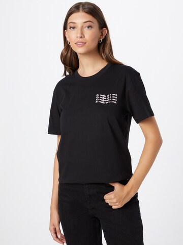 T-shirt Les Petits Basics en noir : devant