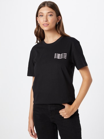 Tricou de la Les Petits Basics pe negru: față