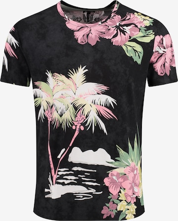 Key Largo Shirt 'MT GLORY' in Zwart: voorkant