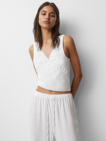 Haut Pull&Bear en blanc : devant