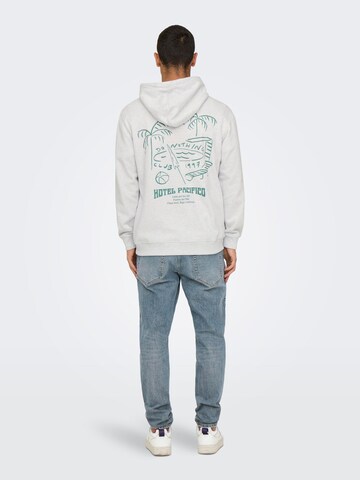 Only & Sons Sweatshirt 'ONSDavid' in Grey: front