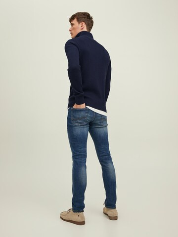 JACK & JONES Knit Cardigan in Blue