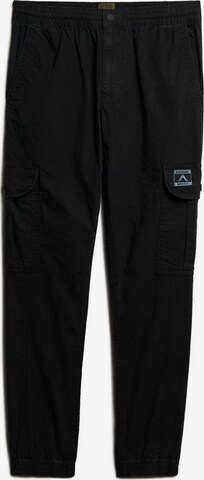 Superdry Regular Cargo Pants 'Para' in Black: front