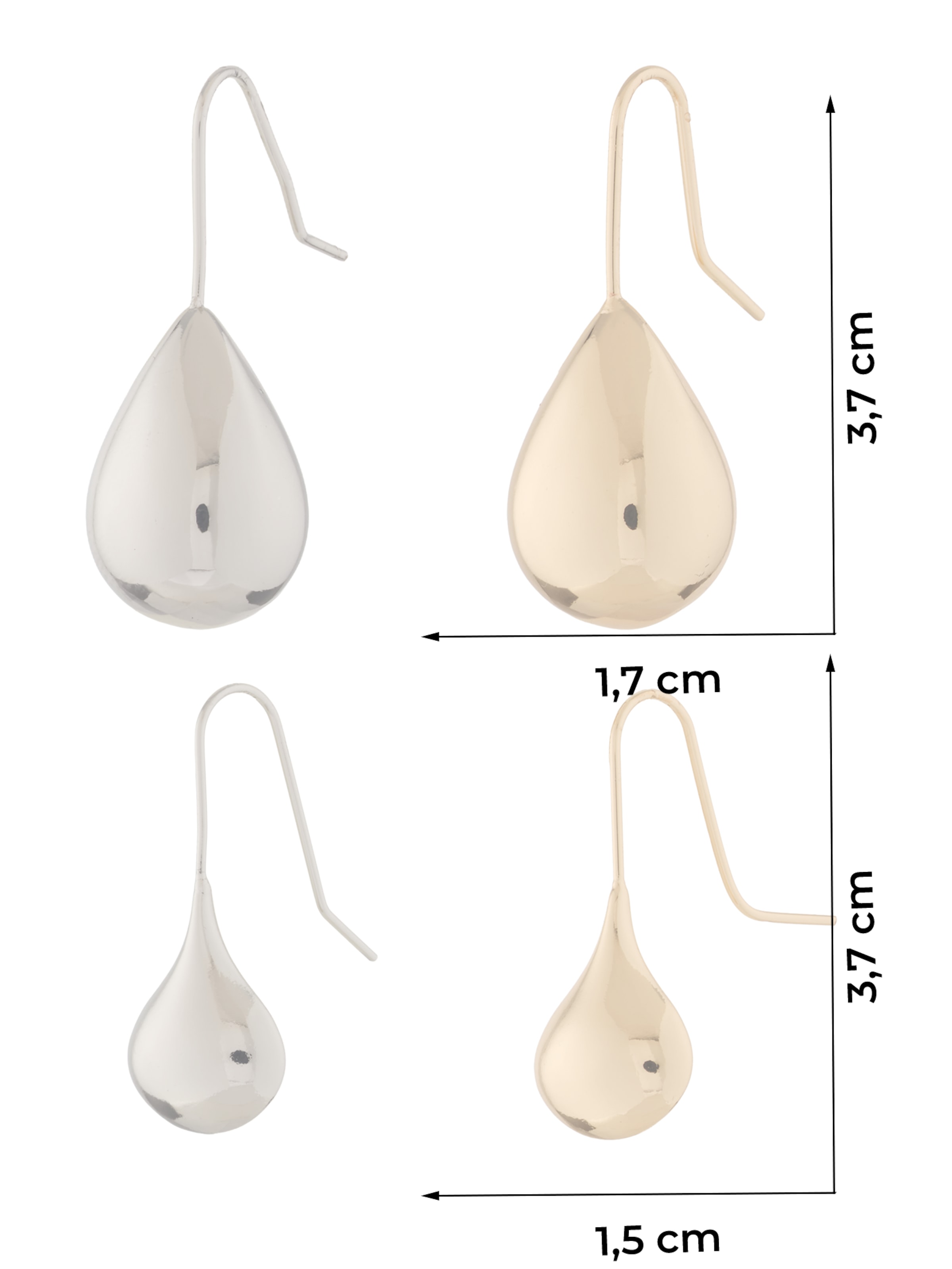 ABOUT YOU Náušnice – zlatá