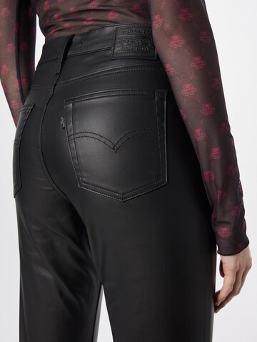 Regular Pantalon '724 Coated Straight' LEVI'S ® en noir