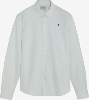 ScalpersRegular Fit Košulja 'New Oxford ' - zelena boja: prednji dio