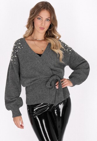 Cardigan faina en gris : devant