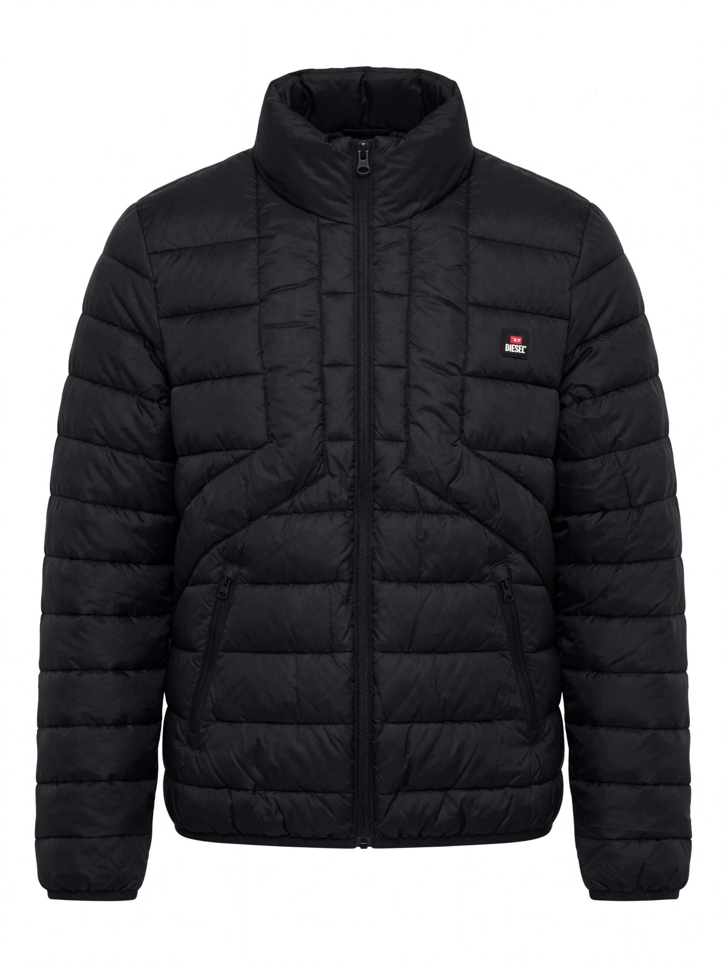 DIESEL Übergangsjacke 'W-DWAIN-OUTNOH'‌‌‌‌‌‌‌ in Schwarz: Vorderseite