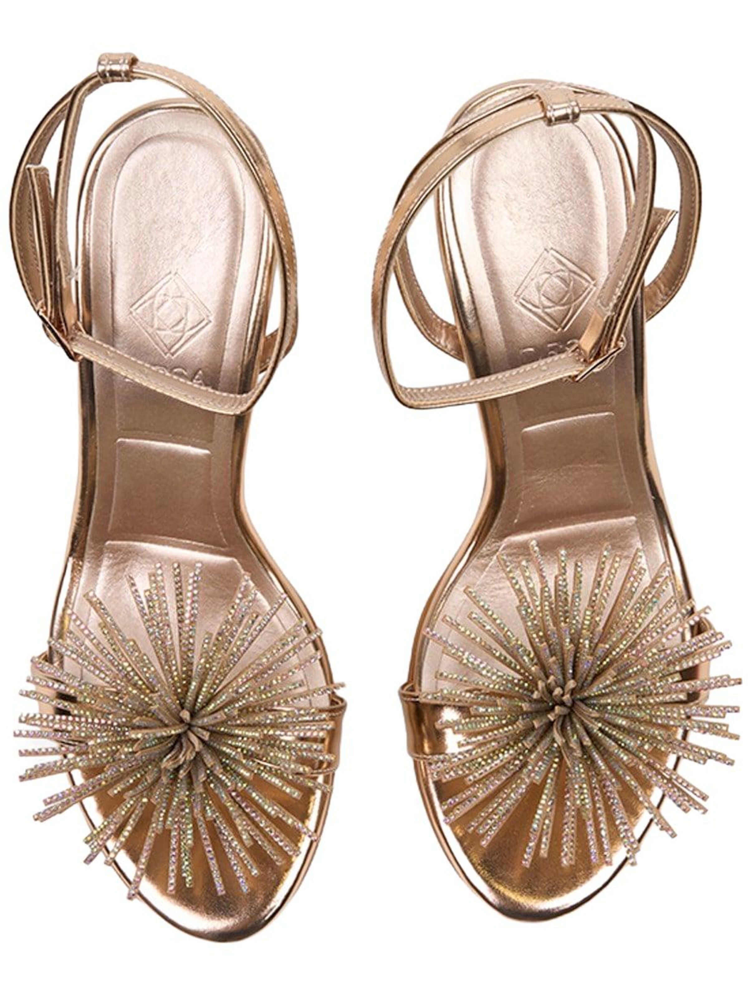 Desa Strap Sandals 'Pumps' in Gold