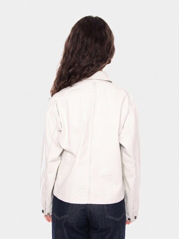 Carhartt WIP Kurtka przejściowa 'W' Mercer Chore Coat Mercer Stripe, Graphite' w kolorze beżowy