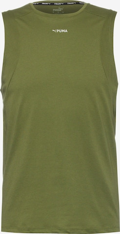 PUMA Performance Shirt 'Triblend' in Green: front