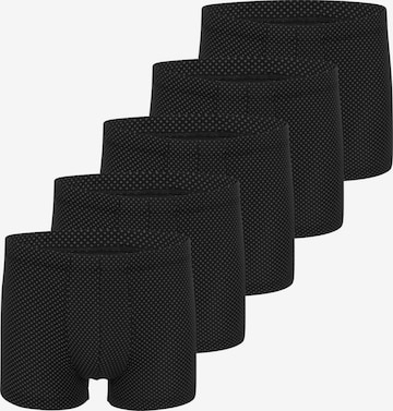 SCHIESSER Boxer shorts 'Cotton Casual Organic Cotton' in Black: front