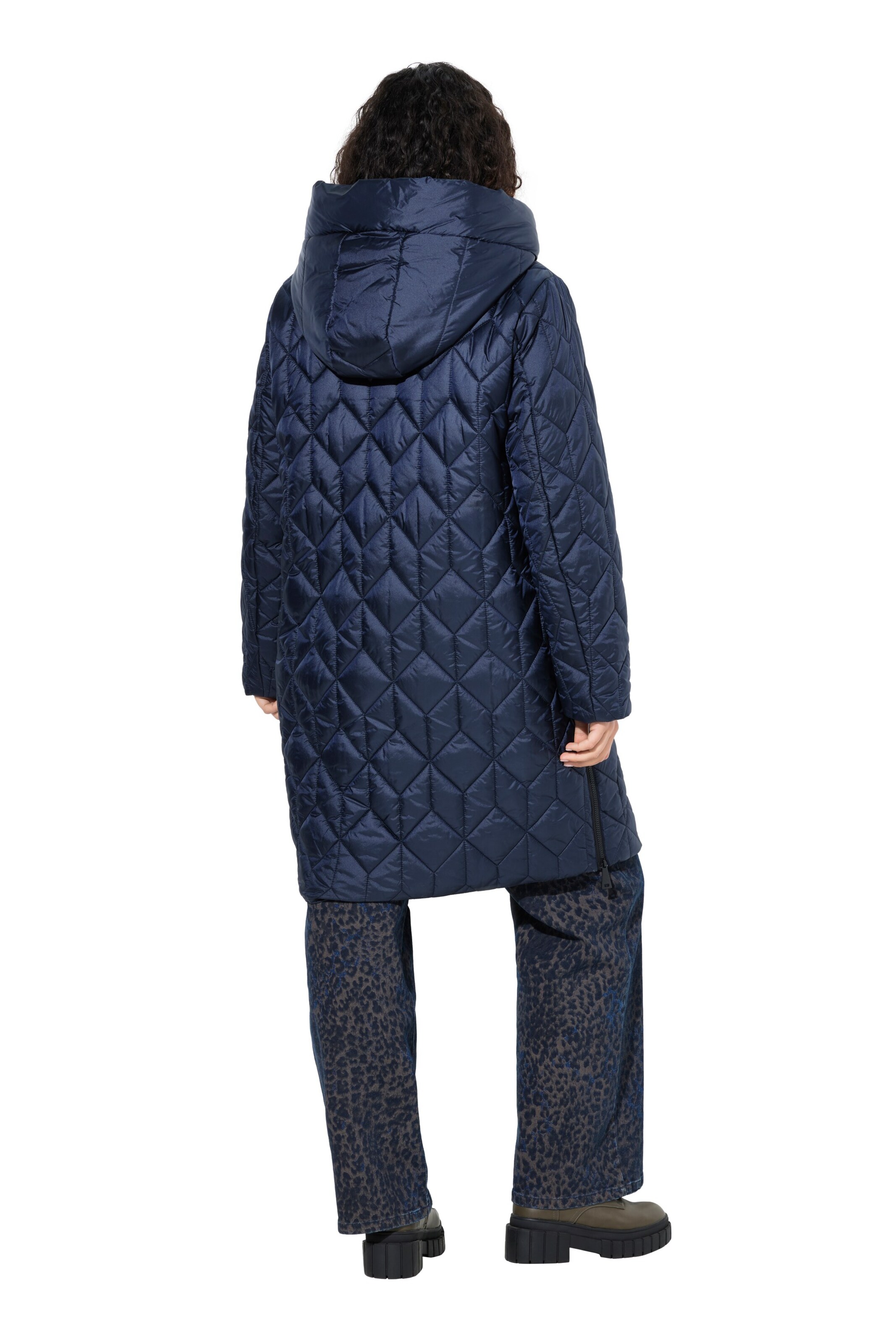 Ulla Popken Wintermantel in Blau