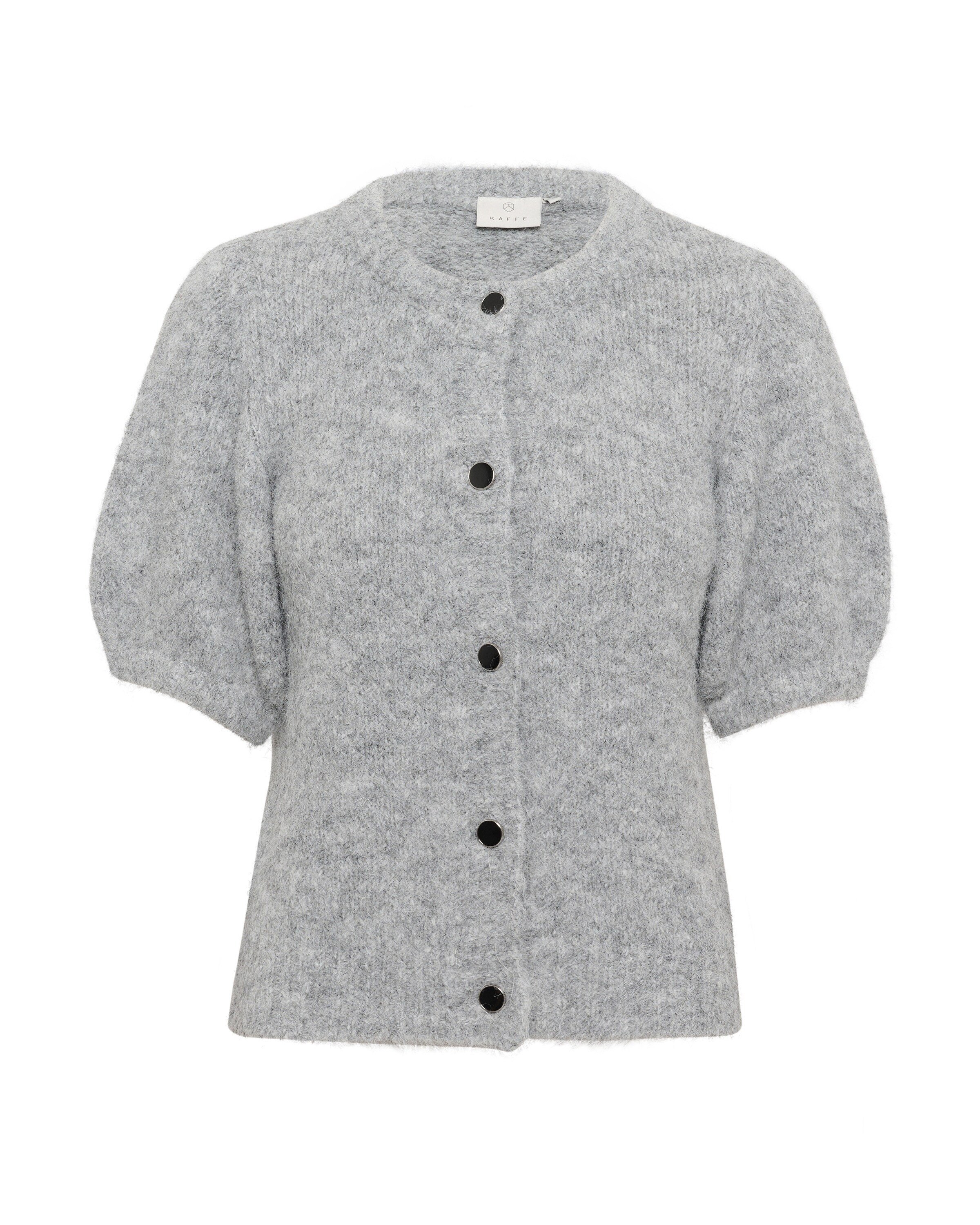 Kaffe Knit Cardigan 'Emilie' in Grey: front