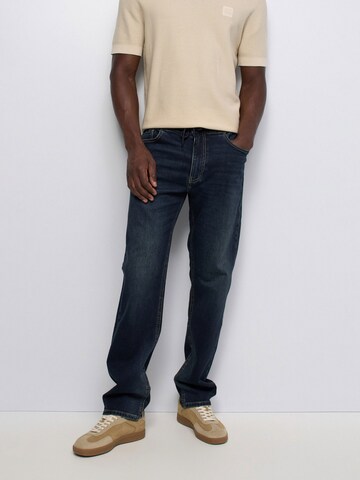 Regular Pantalon chino Salsa Jeans en bleu : devant