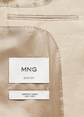 MANGO MAN Slim fit Suit Jacket 'Victor' in Brown