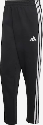 Pantaloni sportivi 'Essentials 3-Stripes Fleece Tapered Open Hem' in M ADIDAS SPORTSWEAR di colore nero / bianco, Visualizzazione prodotti