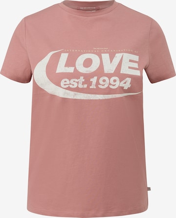 T-shirt QS en rose : devant