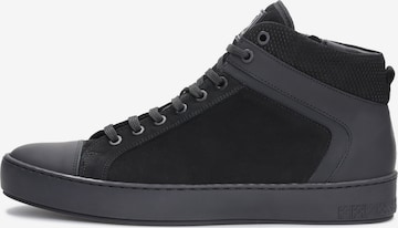 Kazar High-Top Sneakers in Black: front