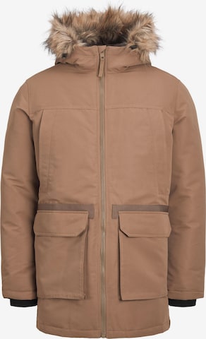 JACK & JONES Parka 'JPRBWing' in Braun: Vorderseite