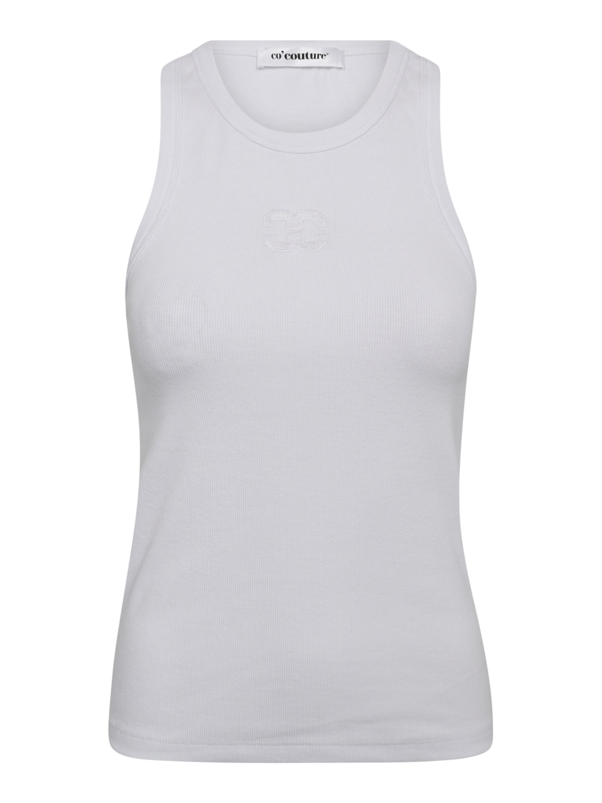 Top 'Sahara' di co'couture in bianco: frontale