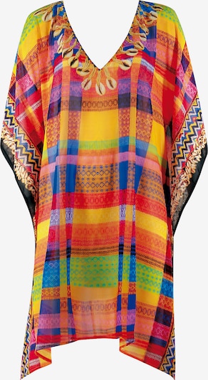 SUNFLAIR Strandkleid in royalblau / senf / hellgrün / knallrot, Produktansicht