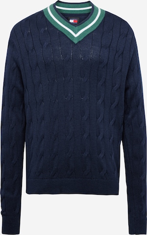 Tommy Jeans Trui in Blauw: voorkant