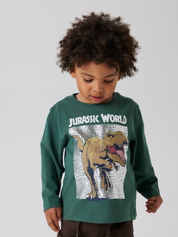 NAME IT Shirt 'NMMJurassic World' in Grün: Vorderseite