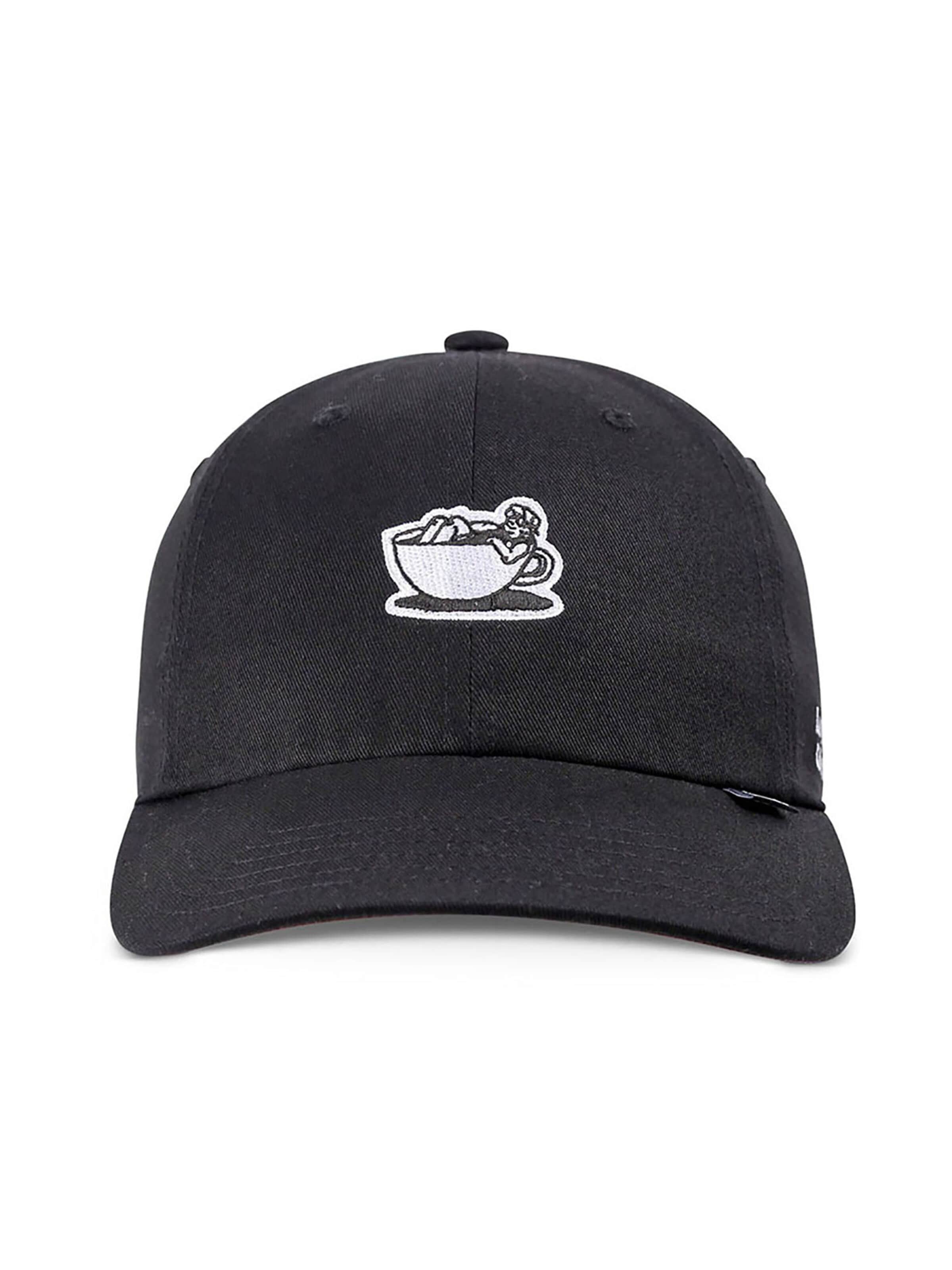 DJINNS Cap 'Guy in a Cup' in Black: front