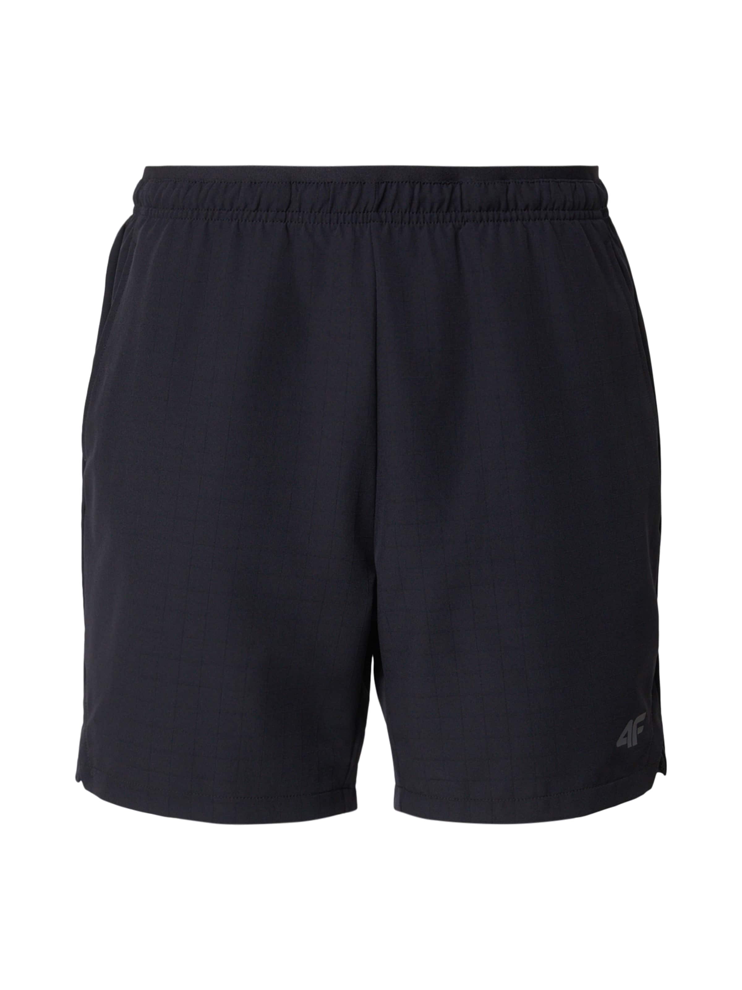 juoda 4F Standartinis Sportinės kelnės 'FNK': priekis