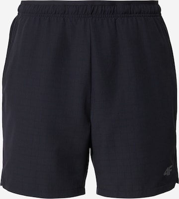 juoda 4F Standartinis Sportinės kelnės 'FNK': priekis