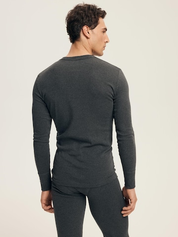 Henderson Shirt 'Baumwoll-Langarmshirt mit Rundhals, BT-104 M' in Grijs