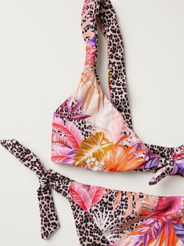 CALZEDONIA Triangle Bikini 'WILD FOLIAGE' in Beige