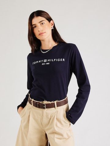 T-shirt TOMMY HILFIGER en bleu : devant