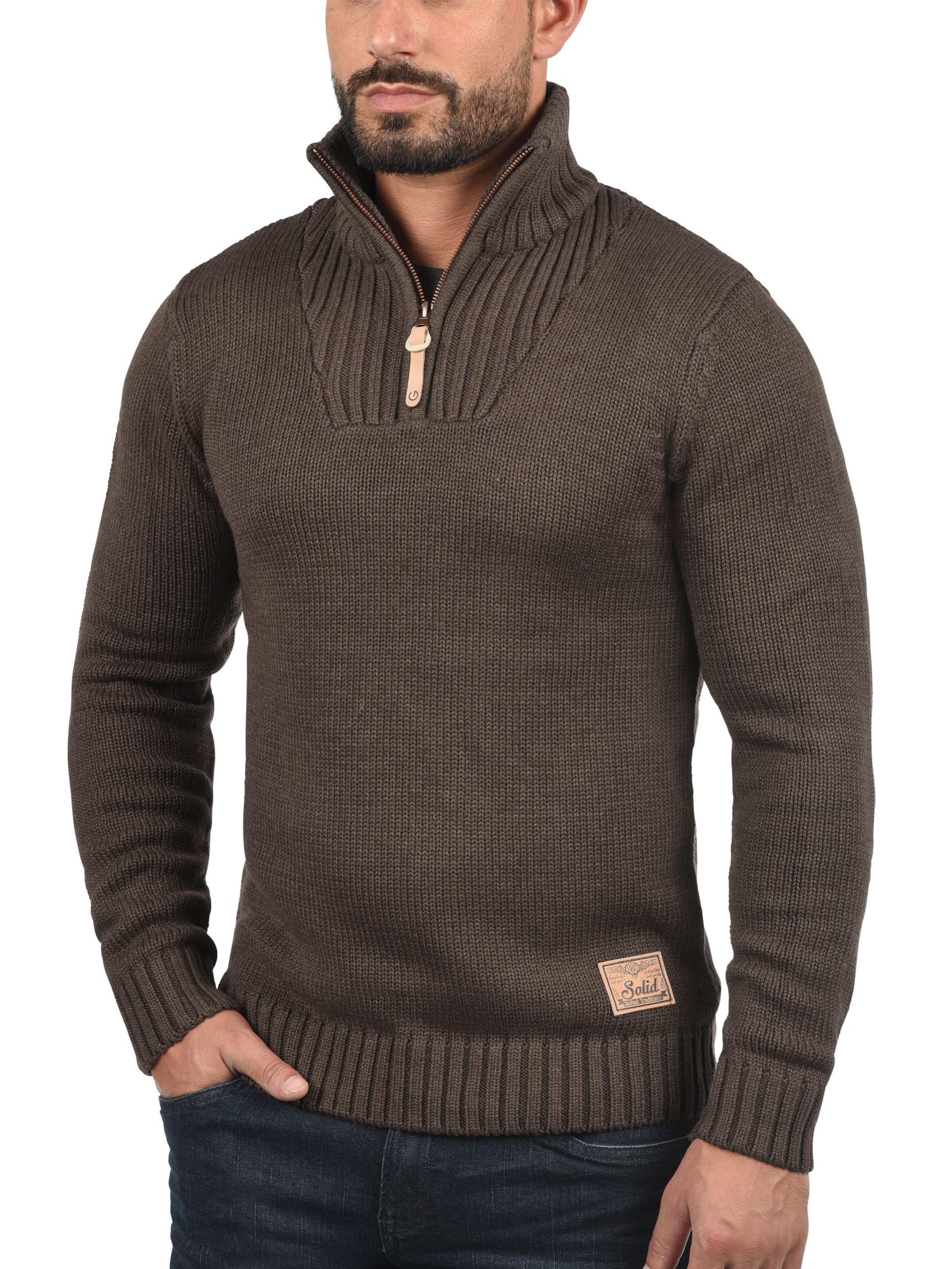 !Solid - Jersey 'Petro' en marrón