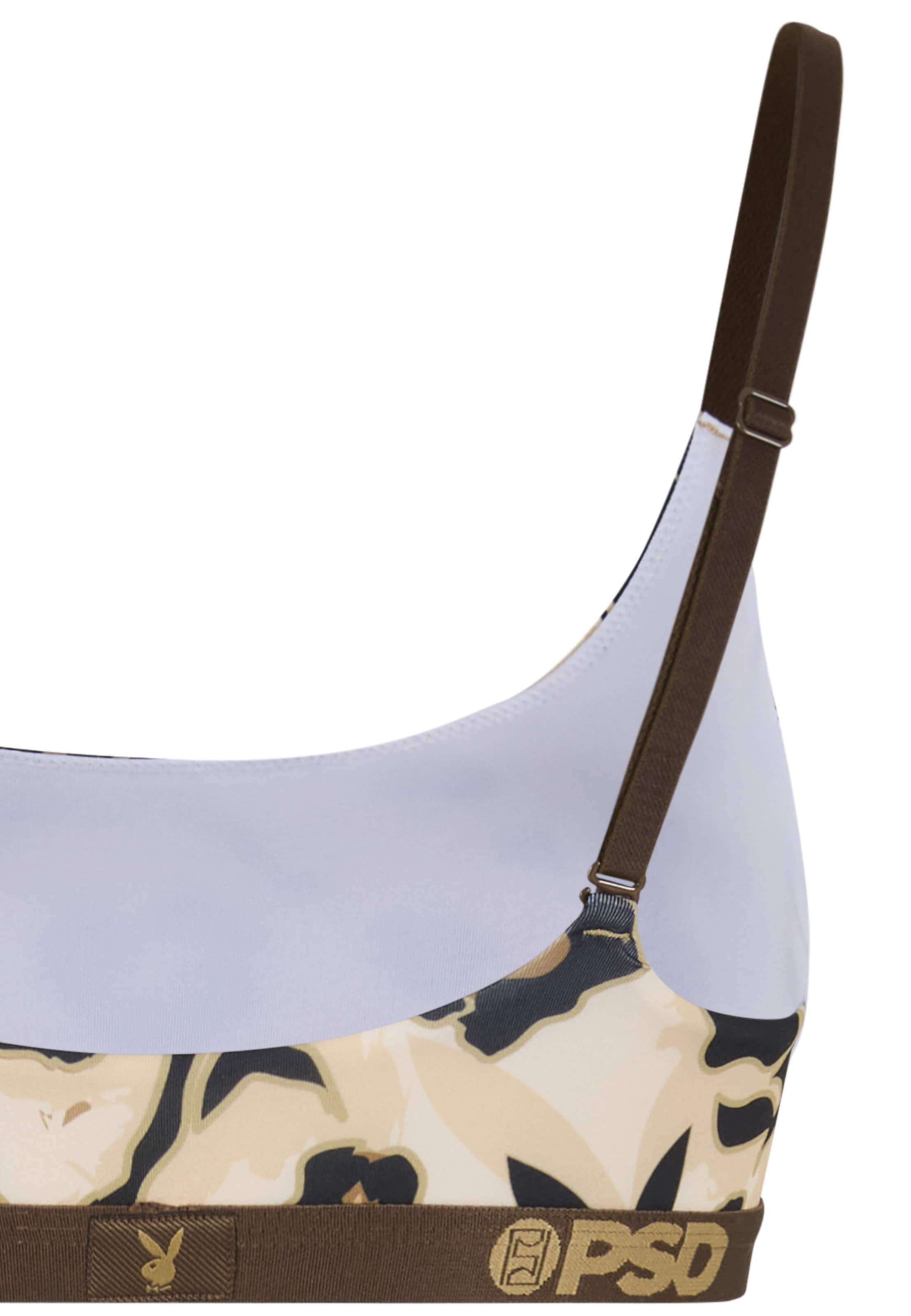 PSD - Soutien Bustier Soutien 'Playboy Cheetah' em bege