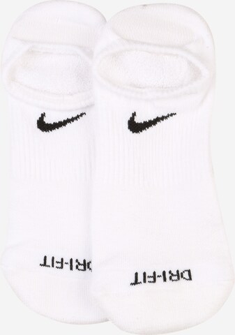 NIKE Regular Athletic Socks in White: front