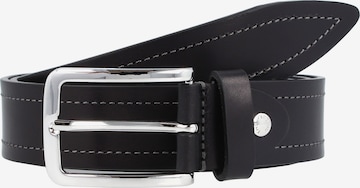 The Bridge Belt in Black: front