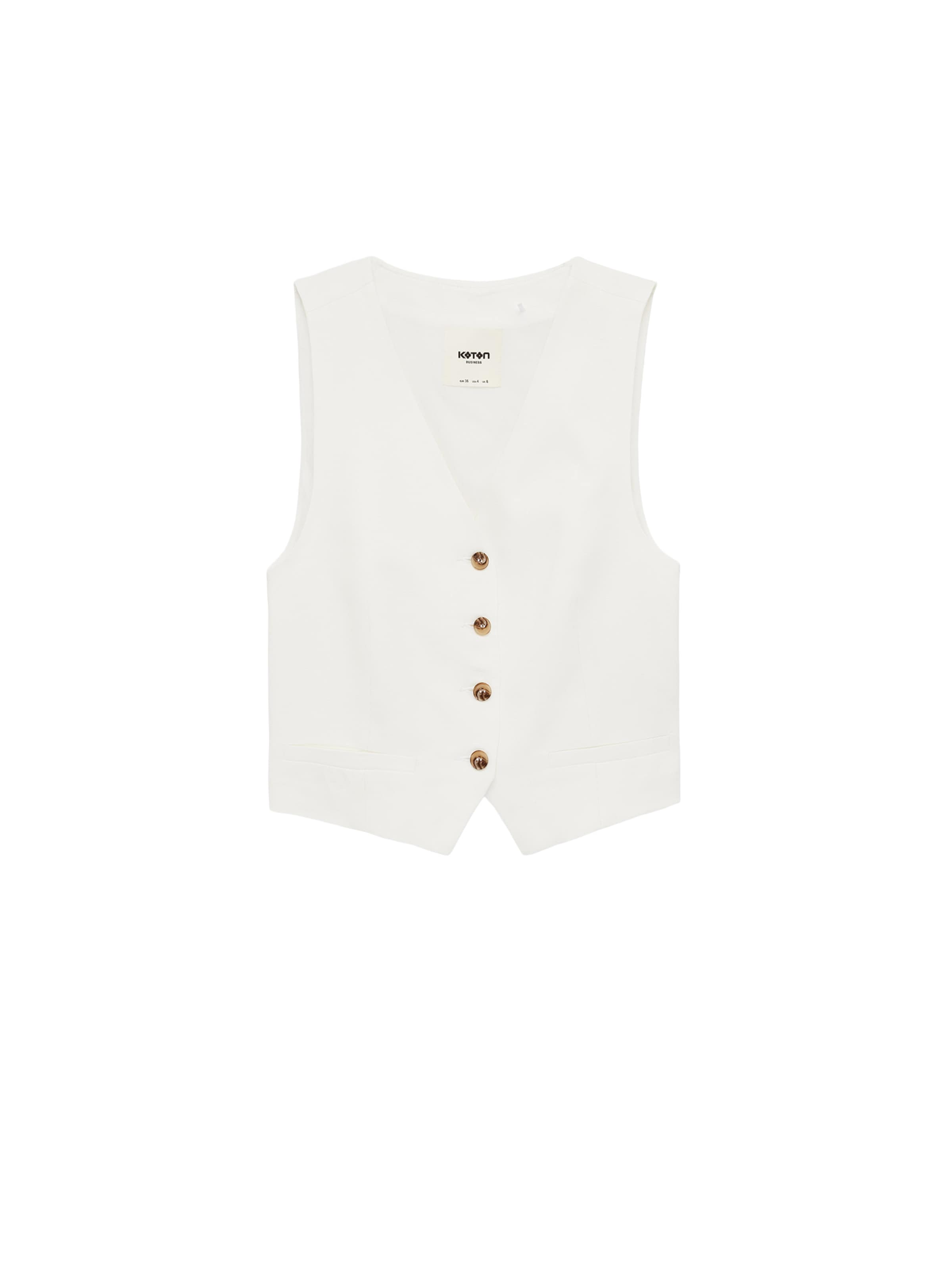Koton Bodywarmer in Wit: voorkant